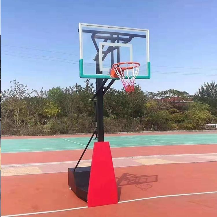 裕洋供應升降籃球架 戶外學校兒童手搖升降籃球架可移動行走(圖2)